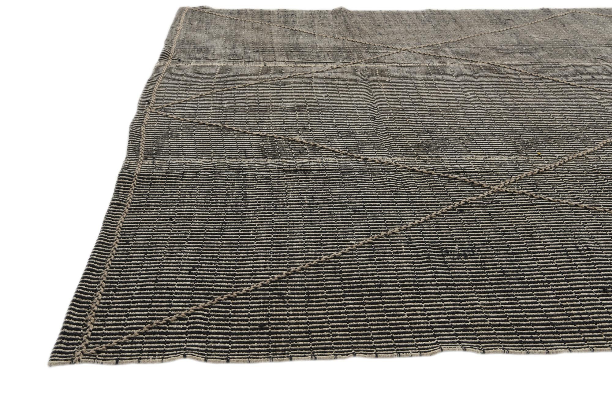 9' 10 x 14' 4 Hand Knotted Moroccan Wool Rug