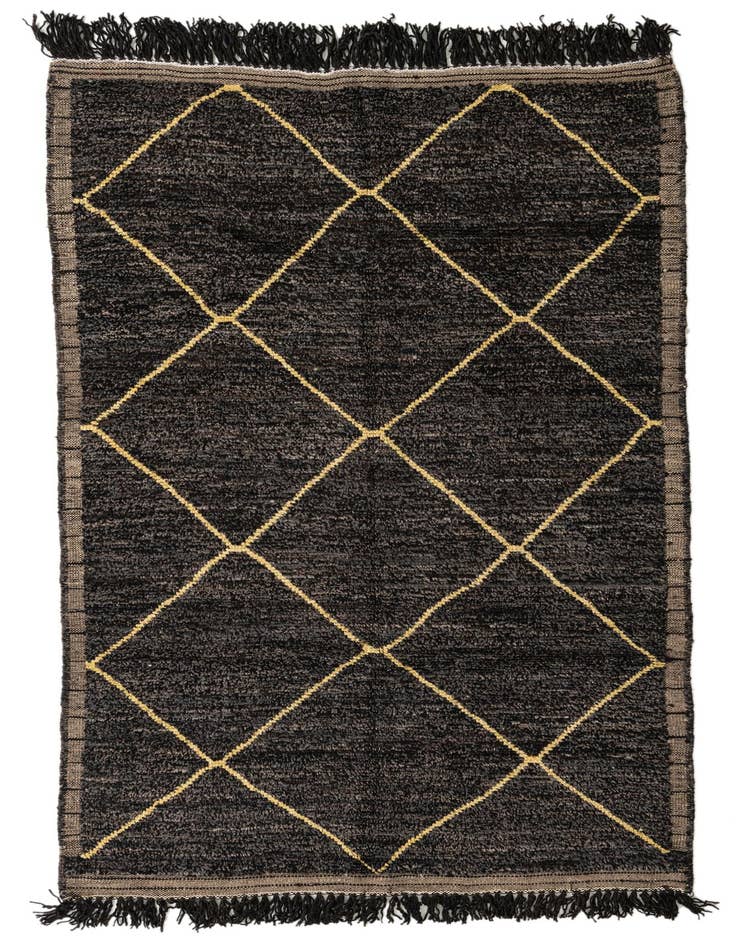 Detail image of 5' x 8' 4 Hand Knotted Moroccan Wool Rug