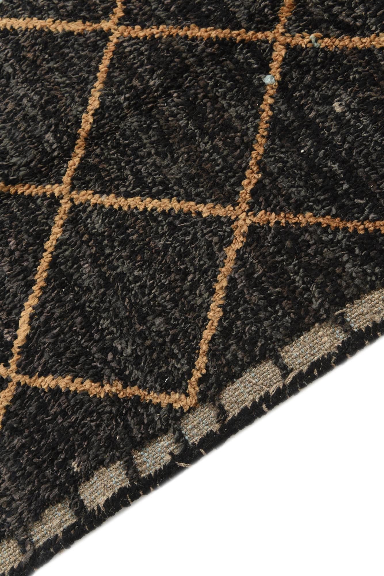 5' 2 x 8' 6 Hand Knotted Moroccan Wool Rug