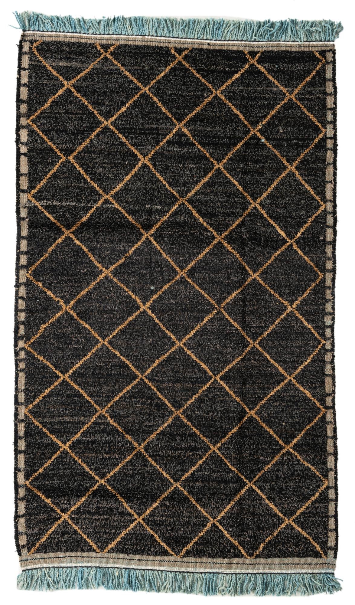 5' 2 x 8' 6 Hand Knotted Moroccan Wool Rug