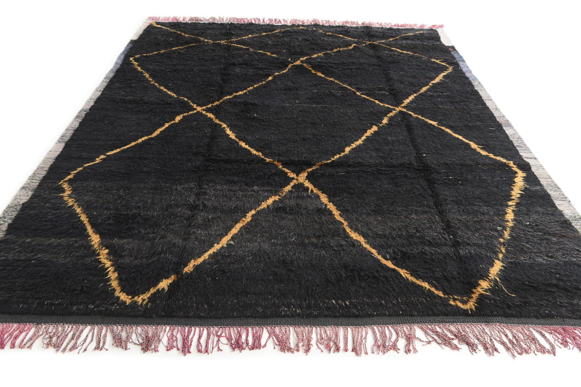 8' 6 x 10' 6 Hand Knotted Moroccan Wool Rug