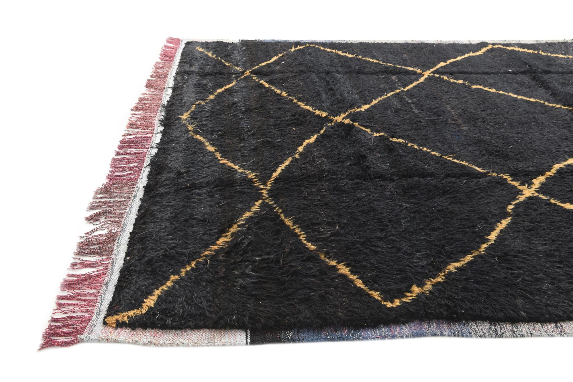 8' 6 x 10' 6 Hand Knotted Moroccan Wool Rug