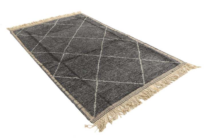 5' 2 x 8' 3 Hand Knotted Moroccan Wool Rug