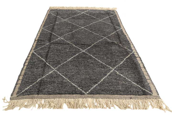 5' 2 x 8' 3 Hand Knotted Moroccan Wool Rug