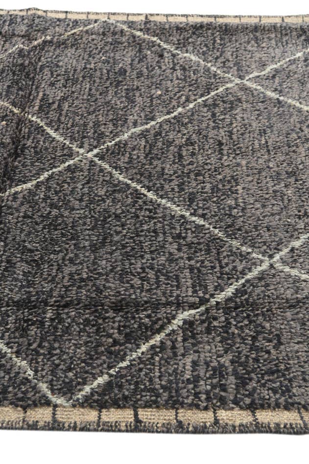 Detail image of 5' 2 x 8' 3 Hand Knotted Moroccan Wool Rug