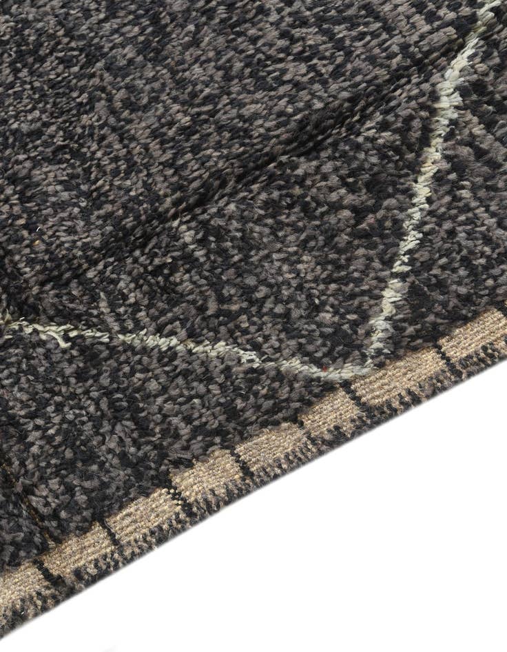 Detail image of 5' 2 x 8' 3  Hand Knotted Moroccan Wool Rug