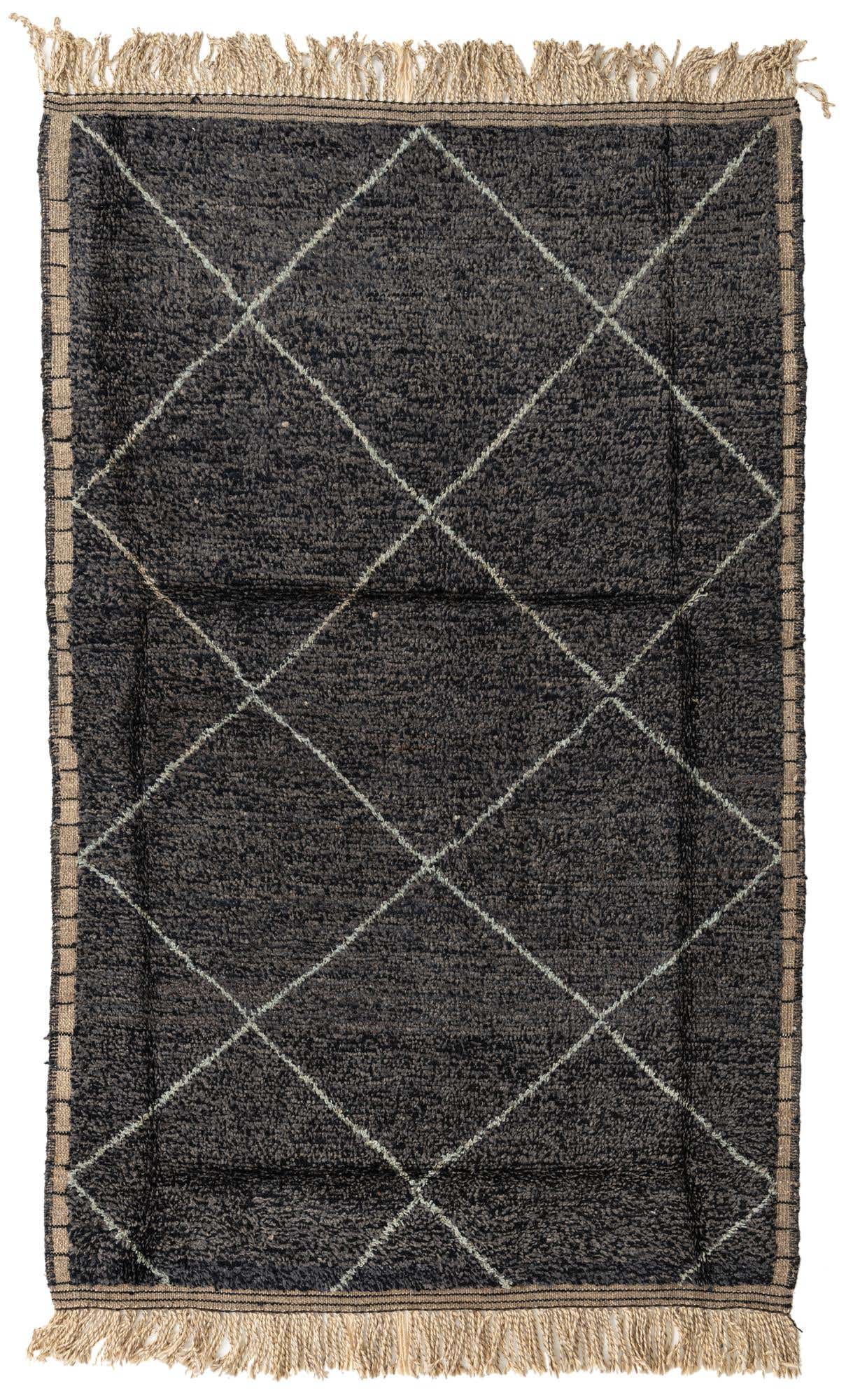 5' 2 x 8' 3 Hand Knotted Moroccan Wool Rug