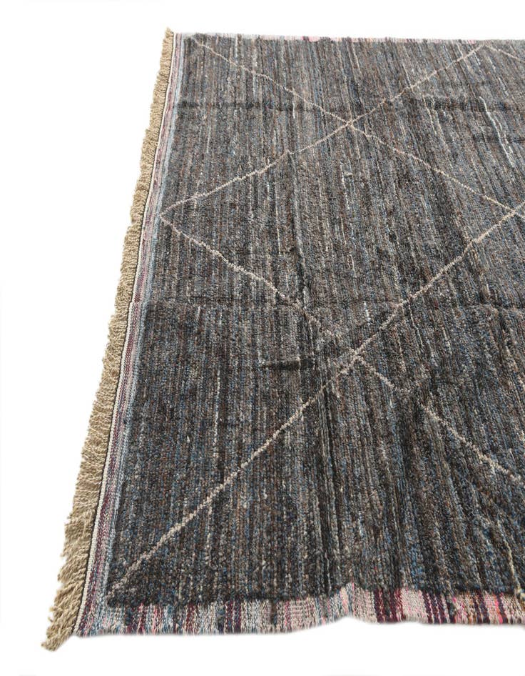 Detail image of 9' 1 x 12' 8  Hand Knotted Moroccan Wool Rug