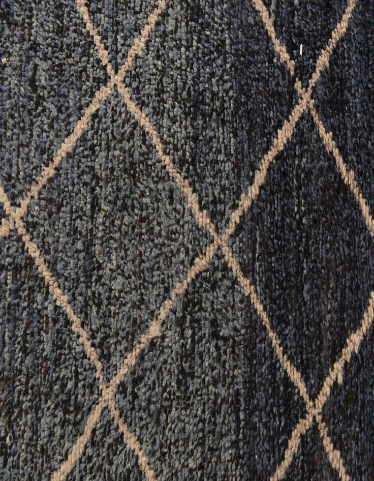 Detail image of 6' 3 x 9' 9  Hand Knotted Moroccan Wool Rug