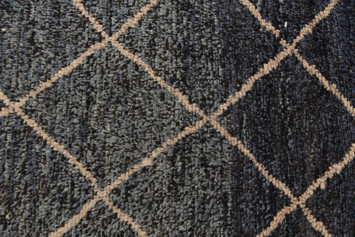 6' 3 x 9' 9 Hand Knotted Moroccan Wool Rug