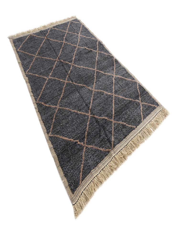 6' 2 x 9' 1 Hand Knotted Moroccan Wool Rug