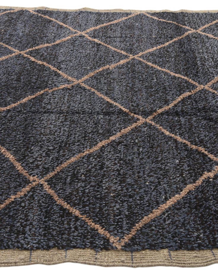 Detail image of 6' 2 x 9' 1  Hand Knotted Moroccan Wool Rug