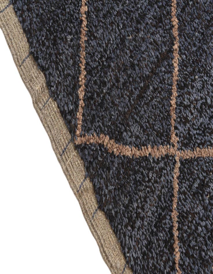 Detail image of 6' 2 x 9' 1  Hand Knotted Moroccan Wool Rug