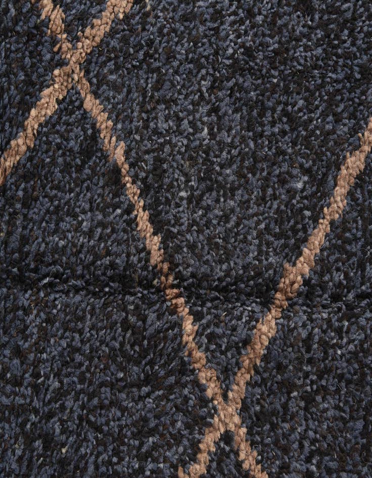 Detail image of 6' 2 x 9' 1  Hand Knotted Moroccan Wool Rug