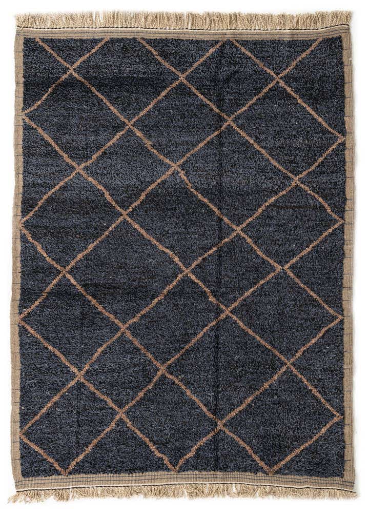 6' 2 x 9' 1 Hand Knotted Moroccan Wool Rug