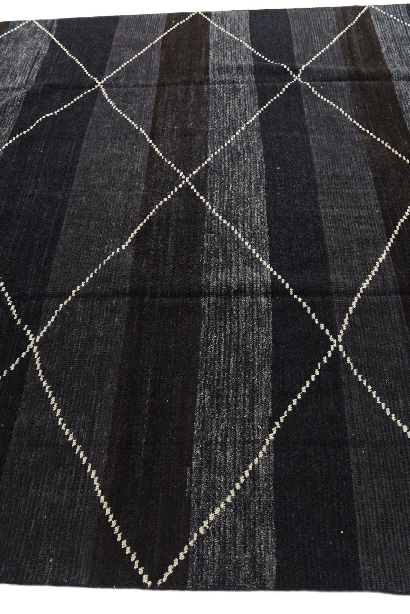 8' 2 x 10' 10 Hand Knotted Moroccan Wool Rug