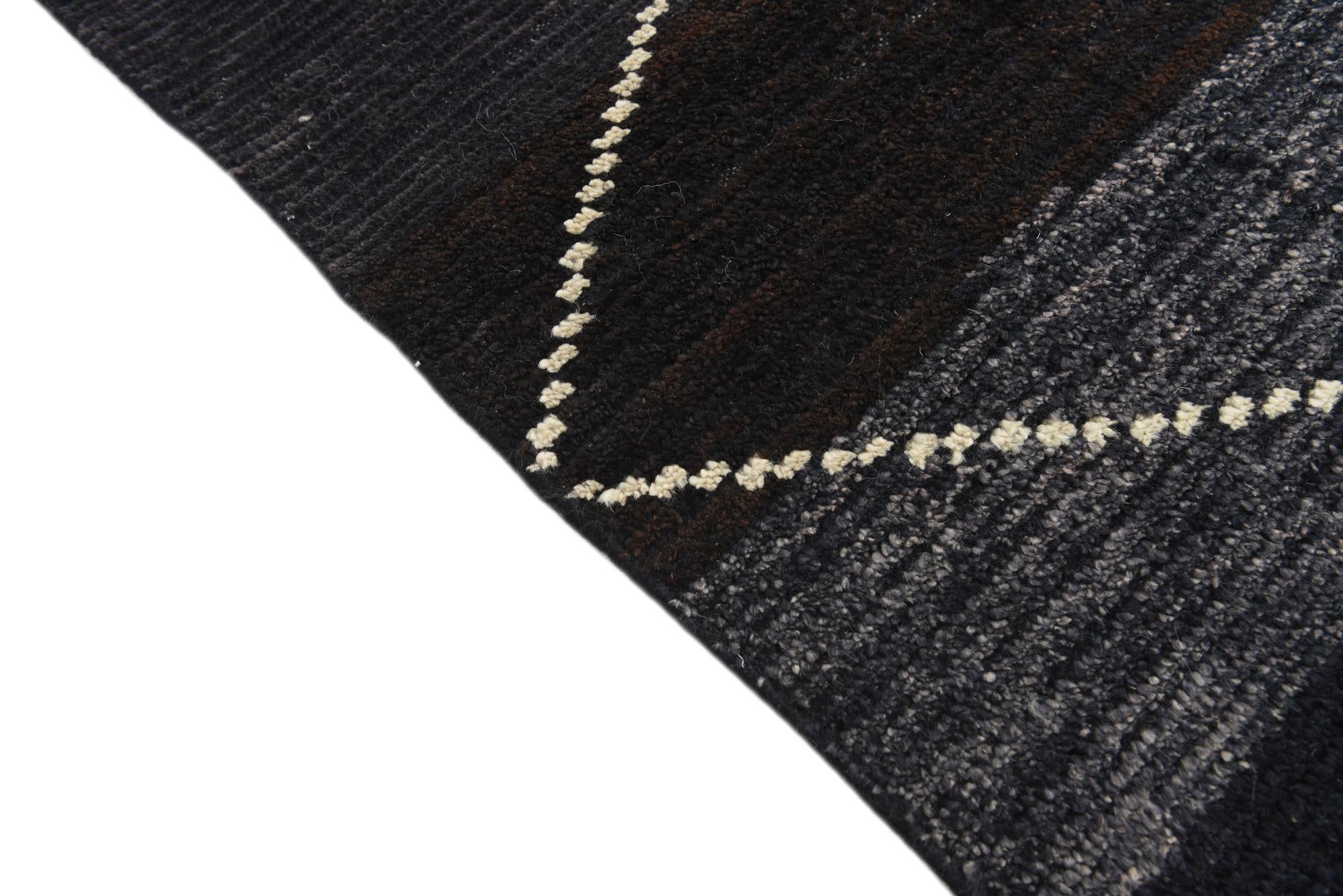 8' 2 x 10' 10 Hand Knotted Moroccan Wool Rug