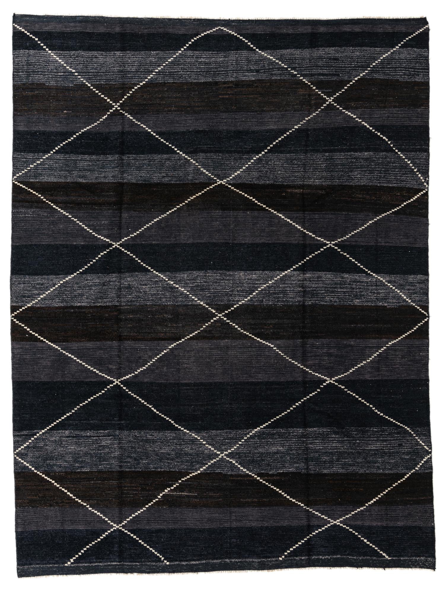8' 2 x 10' 10 Hand Knotted Moroccan Wool Rug