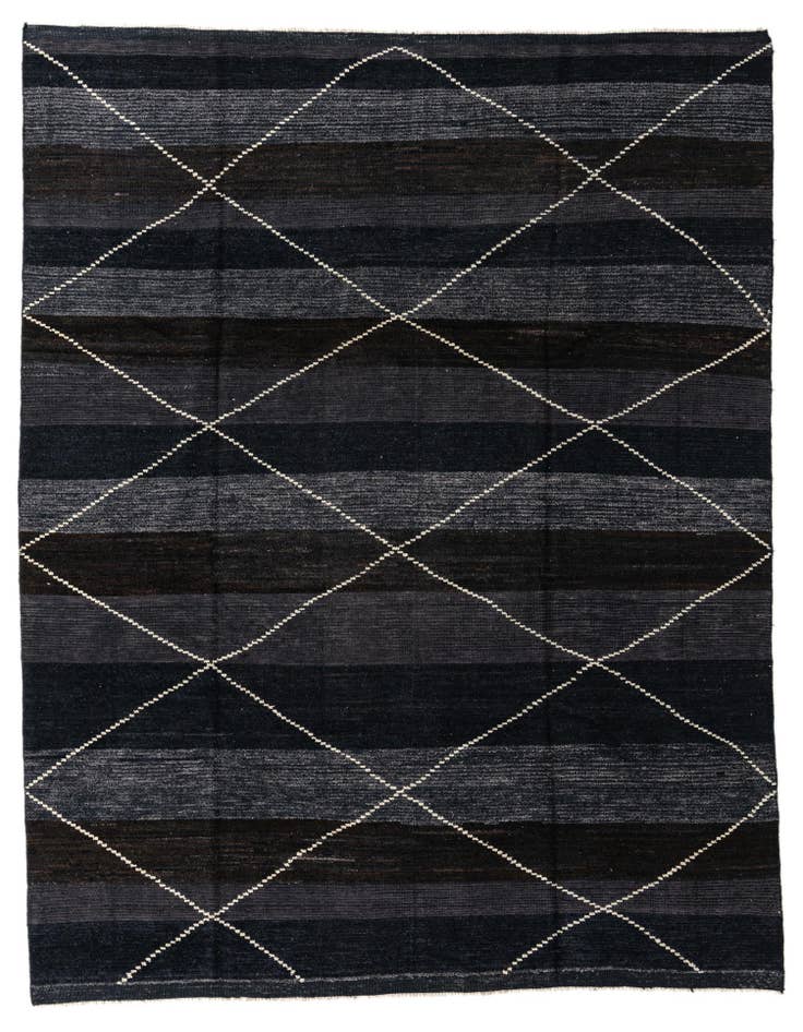 Detail image of 8' 2 x 10' 10 Hand Knotted Moroccan Wool Rug
