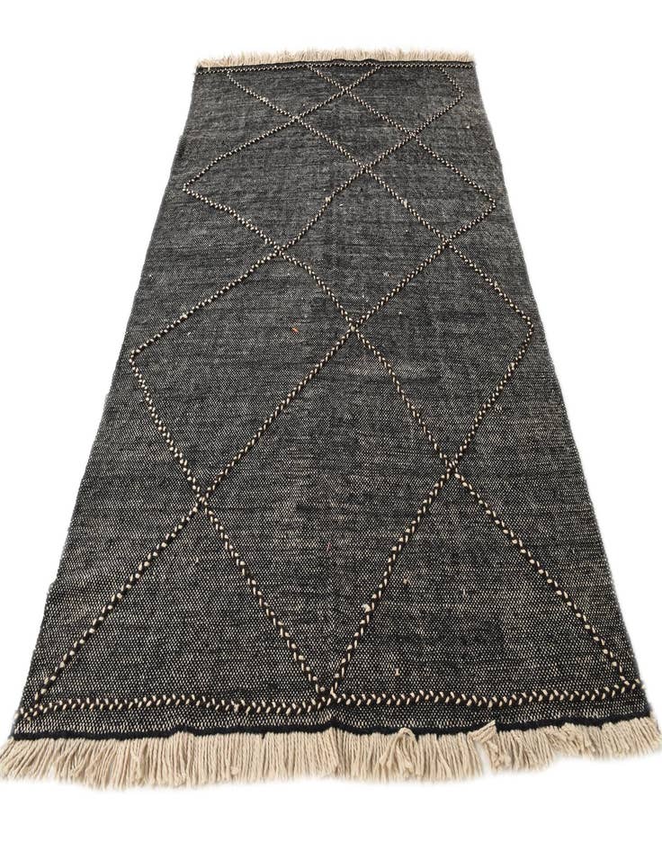 Detail image of 6' 9 x 9' 5  Hand Knotted Moroccan Wool Rug