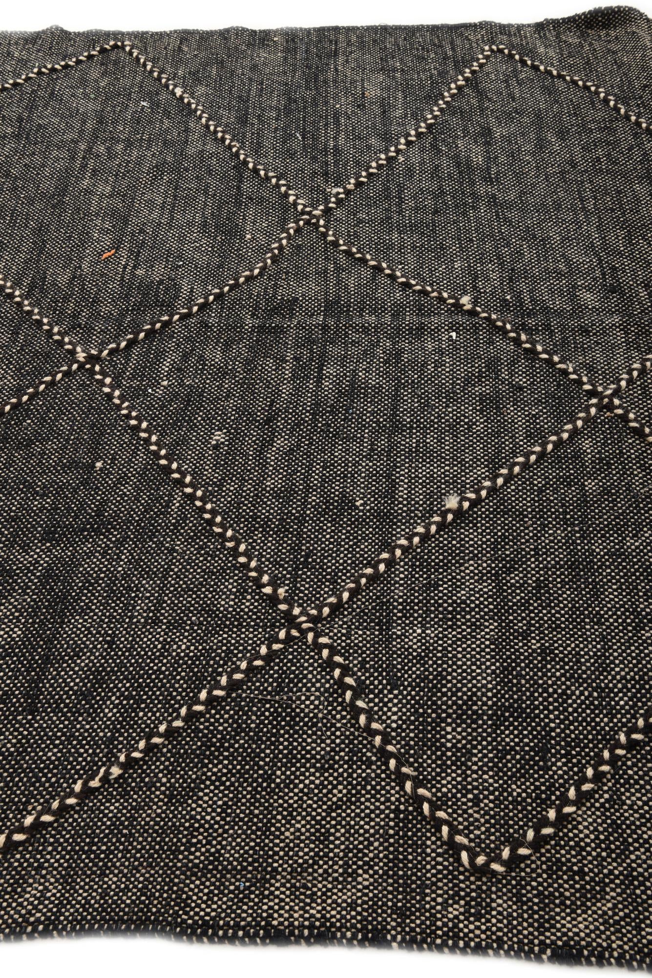 6' 9 x 9' 5 Hand Knotted Moroccan Wool Rug