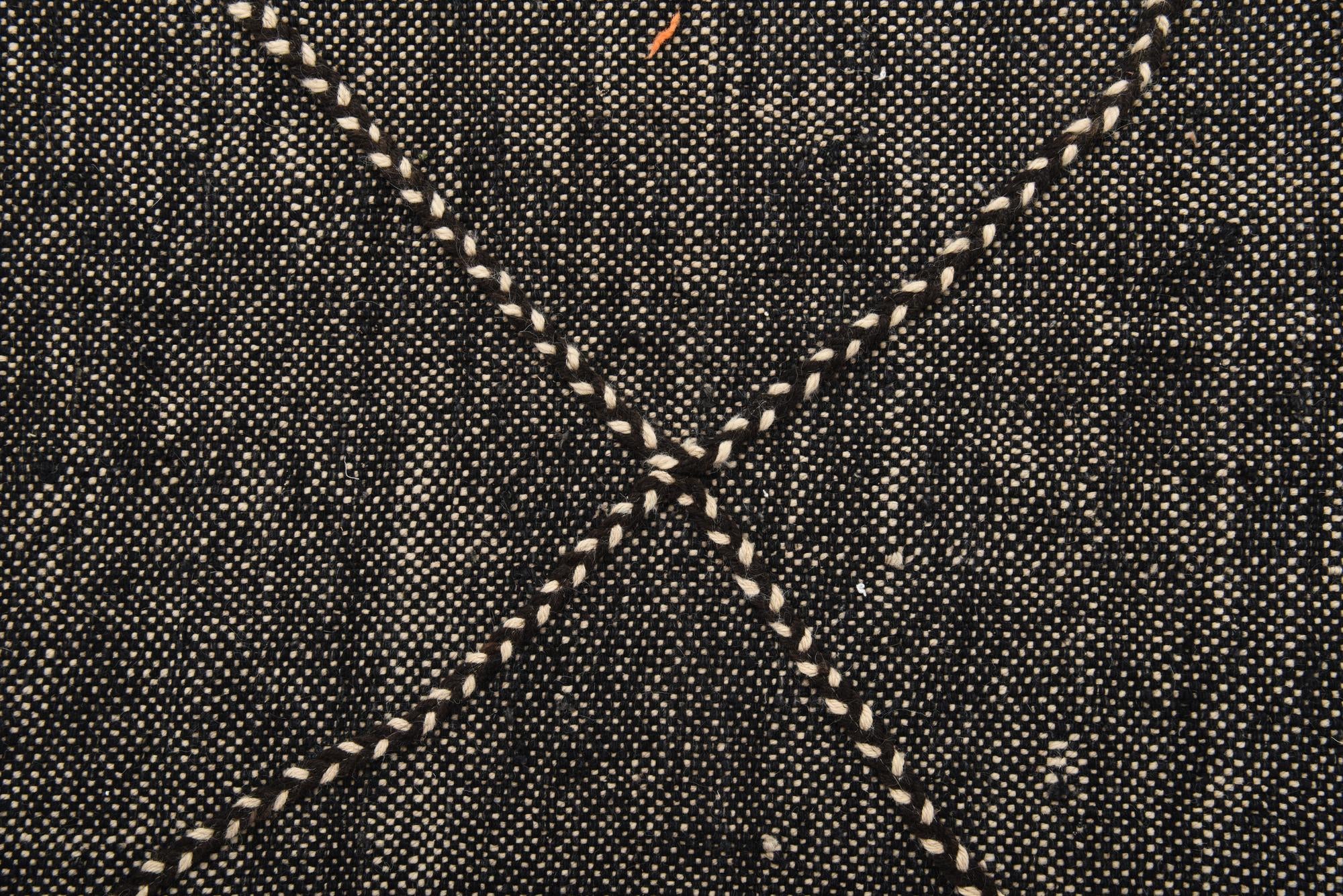 6' 9 x 9' 5 Hand Knotted Moroccan Wool Rug