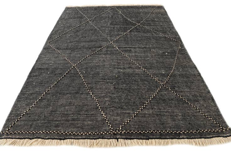 Detail image of 7' x 9' 8 Hand Knotted Moroccan Wool Rug