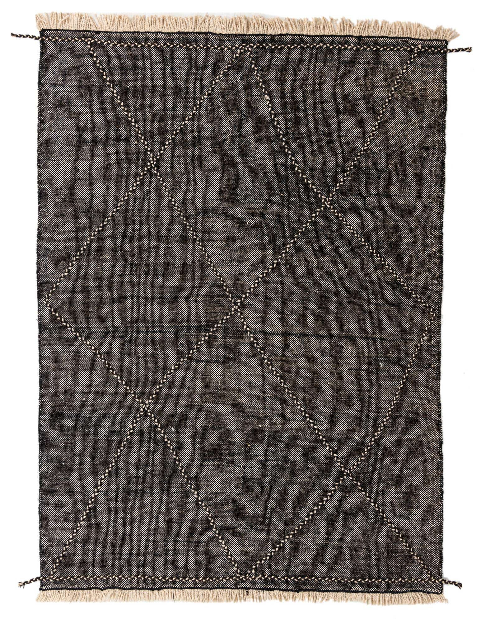 7' x 9' 8 Hand Knotted Moroccan Wool Rug