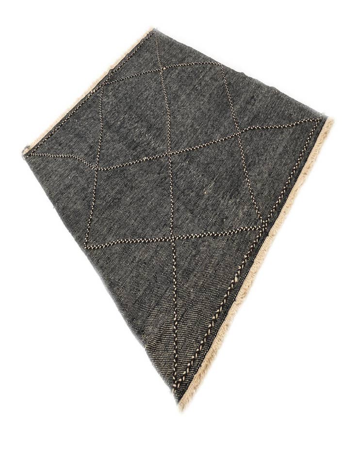 Detail image of 6' 1 x 7' 8  Hand Knotted Moroccan Wool Rug