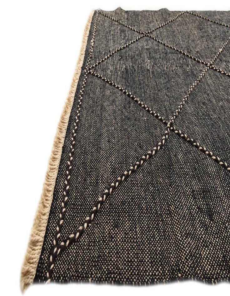 Detail image of 6' 1 x 7' 8  Hand Knotted Moroccan Wool Rug