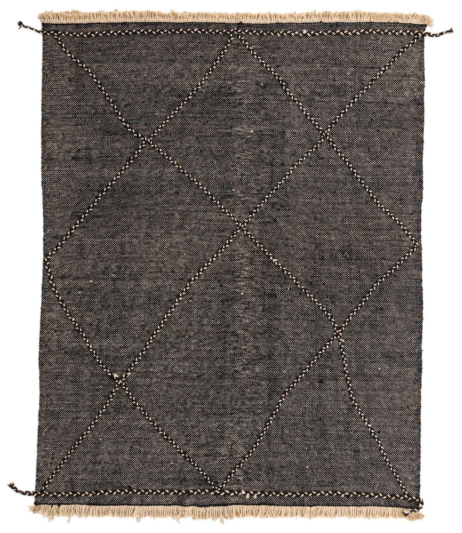 6' 1 x 7' 8 Hand Knotted Moroccan Wool Rug