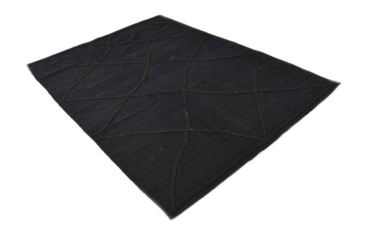 Detail image of 5' 8 x 7' 10 Hand Knotted Moroccan Wool Rug