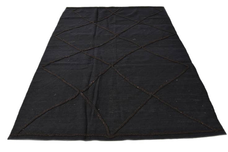 Detail image of 5' 8 x 7' 10 Hand Knotted Moroccan Wool Rug