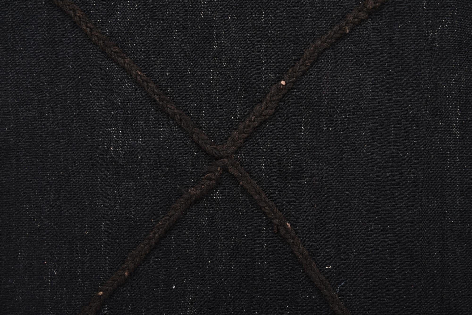 Black 5' 8 x 7' 10 Hand Knotted Moroccan Wool Rug | Rugs.com