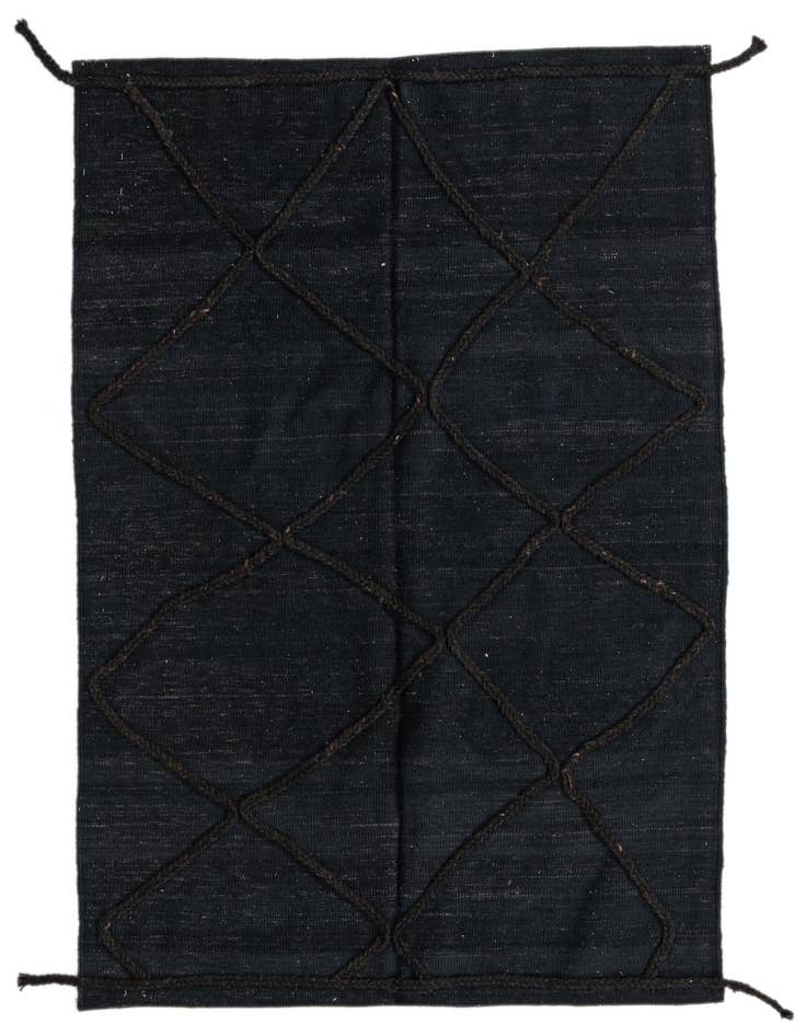 Detail image of 4' 3 x 5' 10 Hand Knotted Moroccan Wool Rug