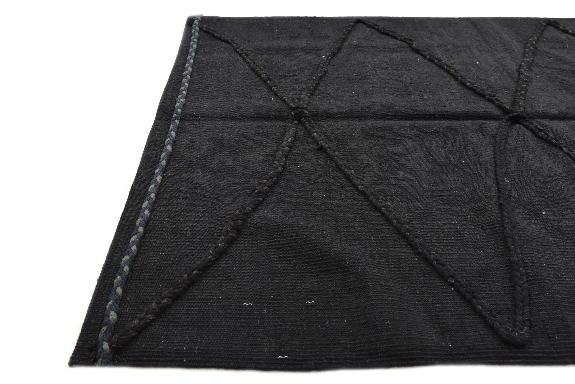 3' 6 x 4' 11 Hand Knotted Moroccan Wool Rug