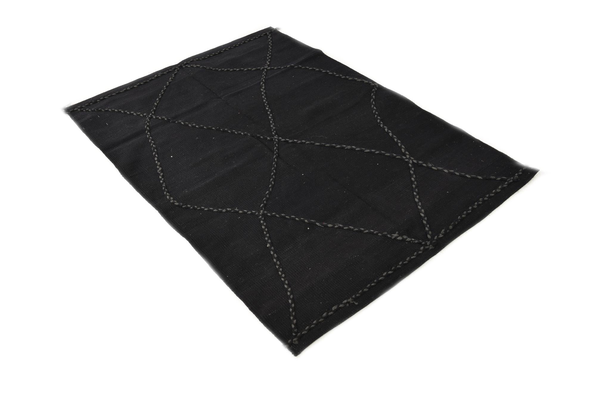 3' 5 x 4' 11 Hand Knotted Moroccan Wool Rug