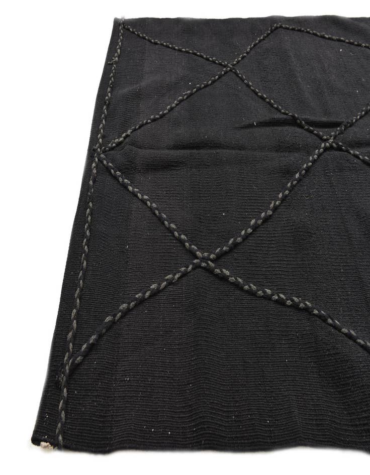 Detail image of 3' 5 x 4' 11  Hand Knotted Moroccan Wool Rug