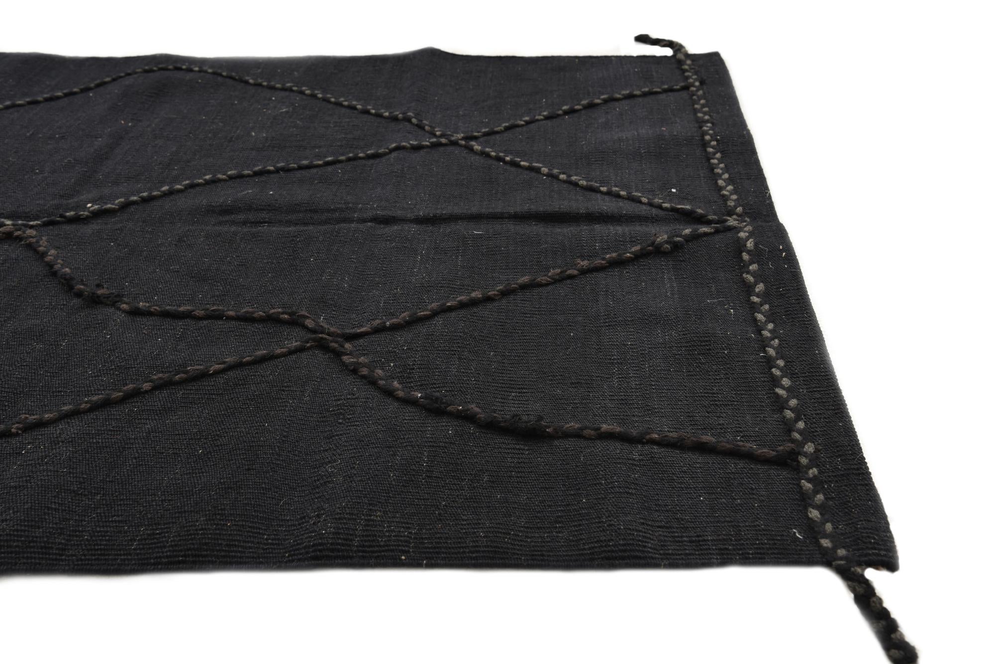 3' 6 x 5' Hand Knotted Moroccan Wool Rug