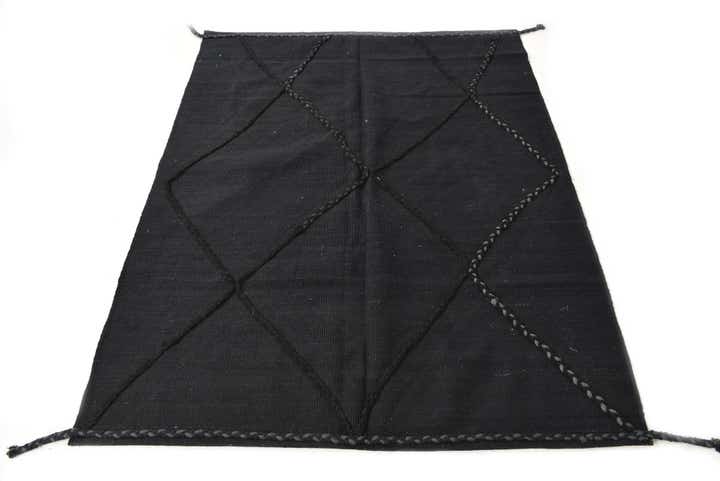 4' 4 x 5' 9 Hand Knotted Moroccan Wool Rug