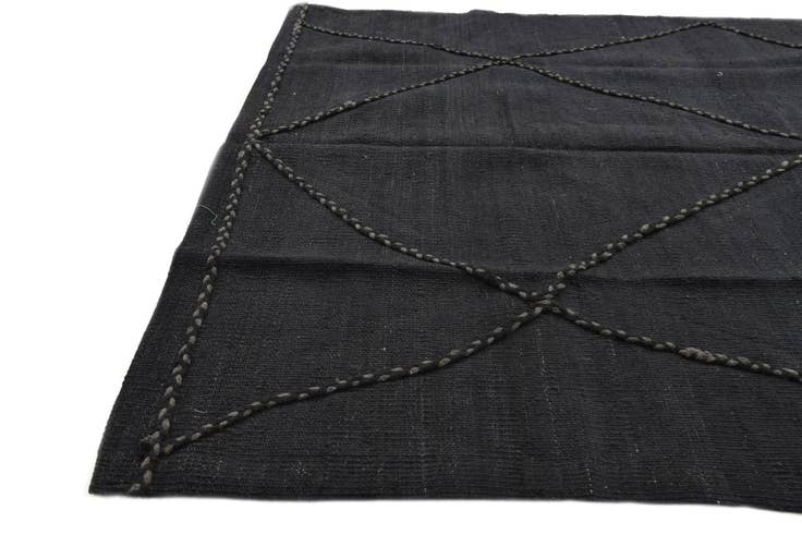 Detail image of 4' 1 x 5' 11 Hand Knotted Moroccan Wool Rug