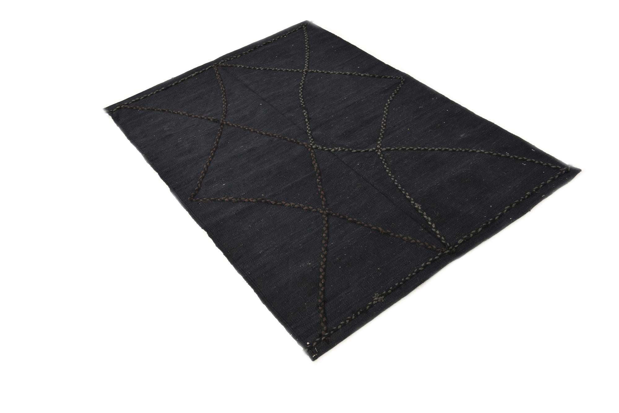 3' 6 x 4' 10 Hand Knotted Moroccan Wool Rug