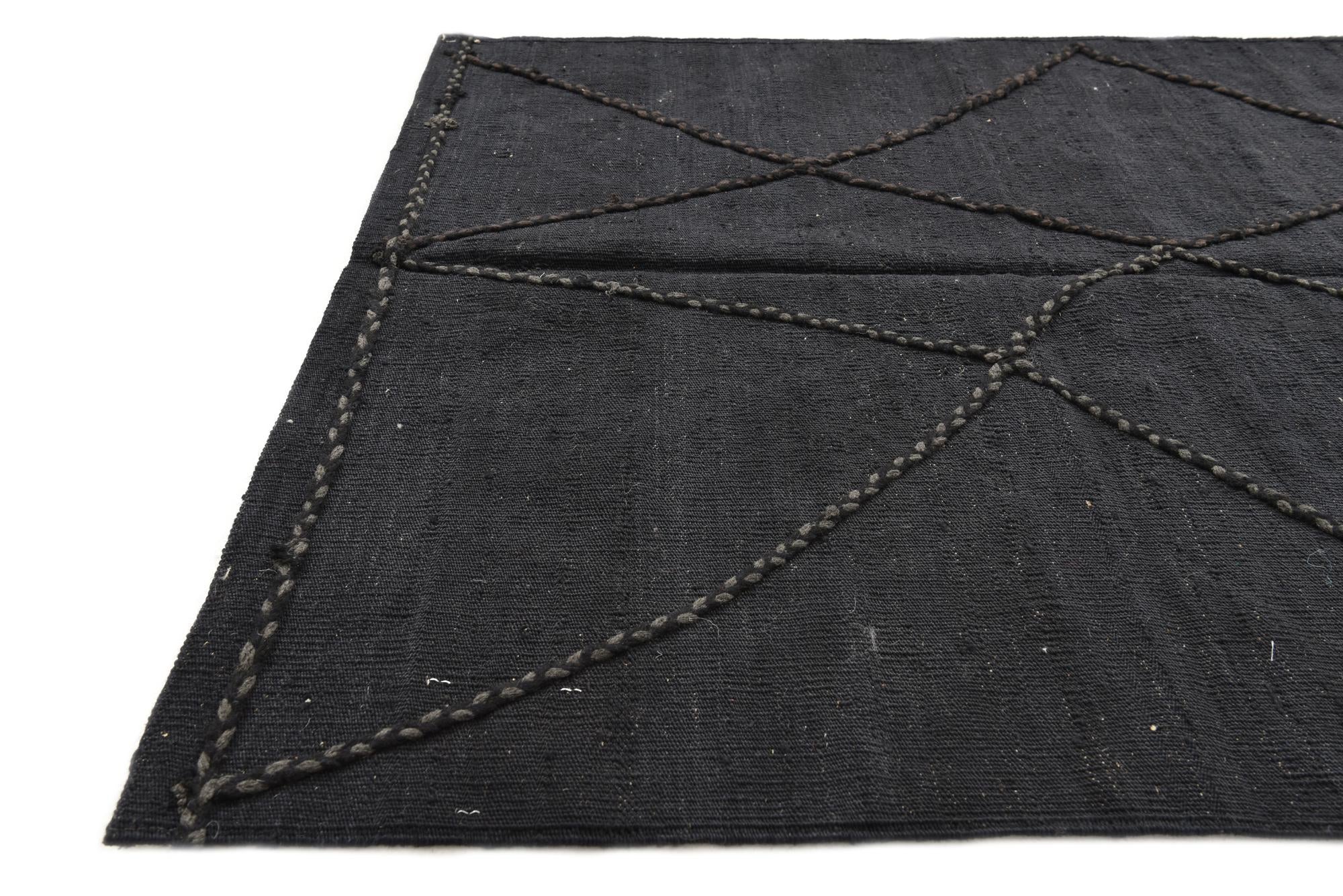 3' 6 x 4' 10 Hand Knotted Moroccan Wool Rug