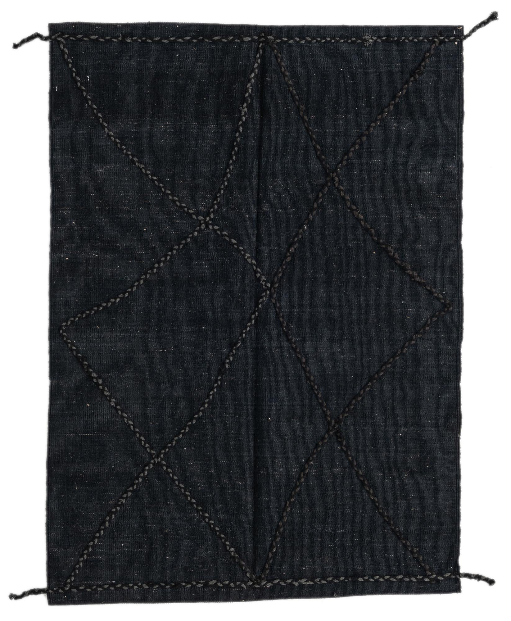 3' 6 x 4' 10 Hand Knotted Moroccan Wool Rug