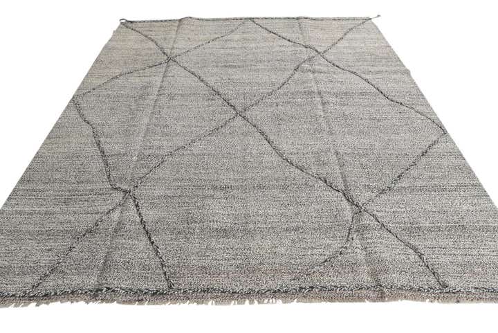 8' 2 x 9' 8 Hand Knotted Moroccan Wool Rug