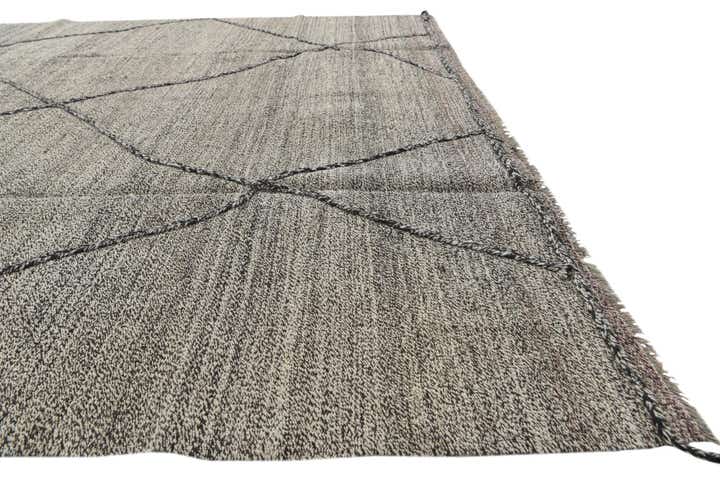 8' 2 x 9' 8 Hand Knotted Moroccan Wool Rug