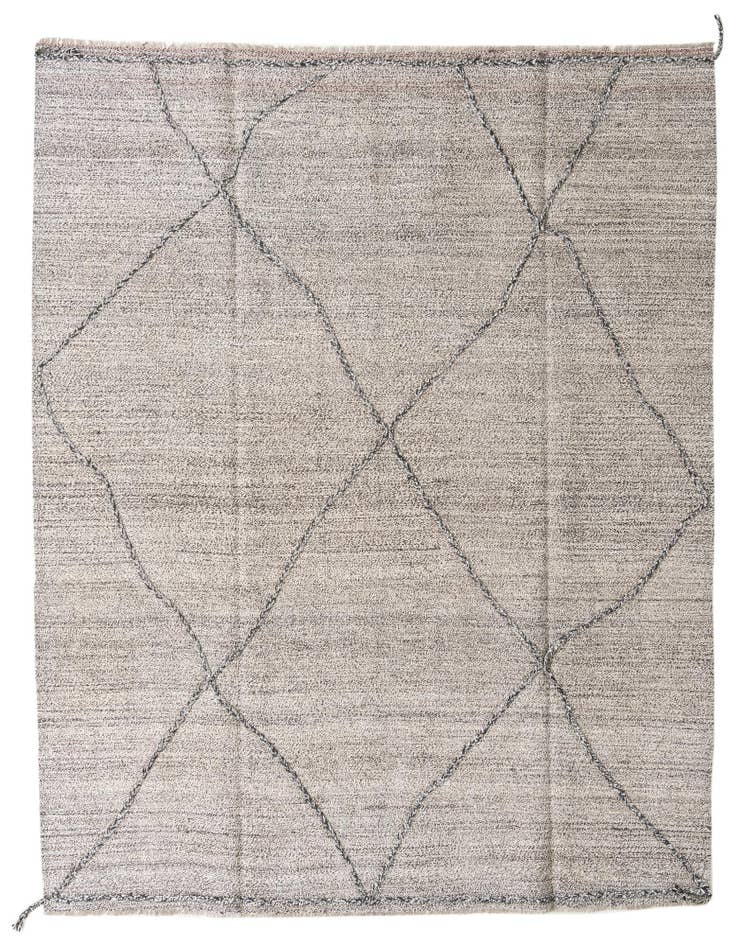 Detail image of 8' 2 x 9' 8 Hand Knotted Moroccan Wool Rug