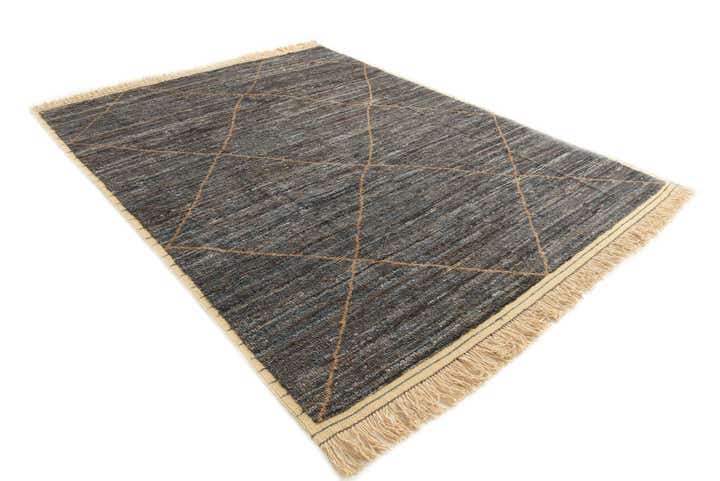 7' 10 x 10' 6 Hand Knotted Moroccan Wool Rug