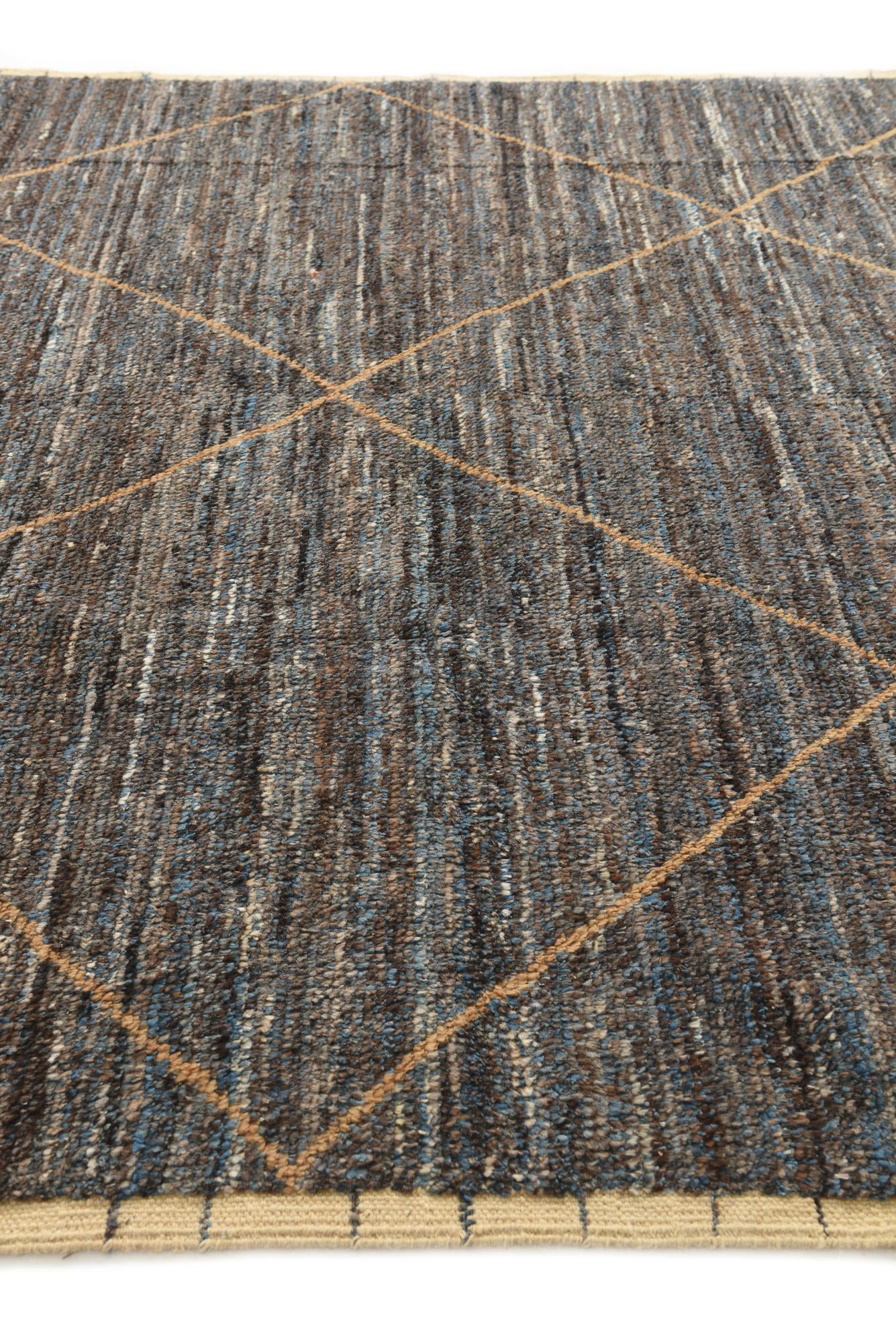7' 10 x 10' 6 Hand Knotted Moroccan Wool Rug
