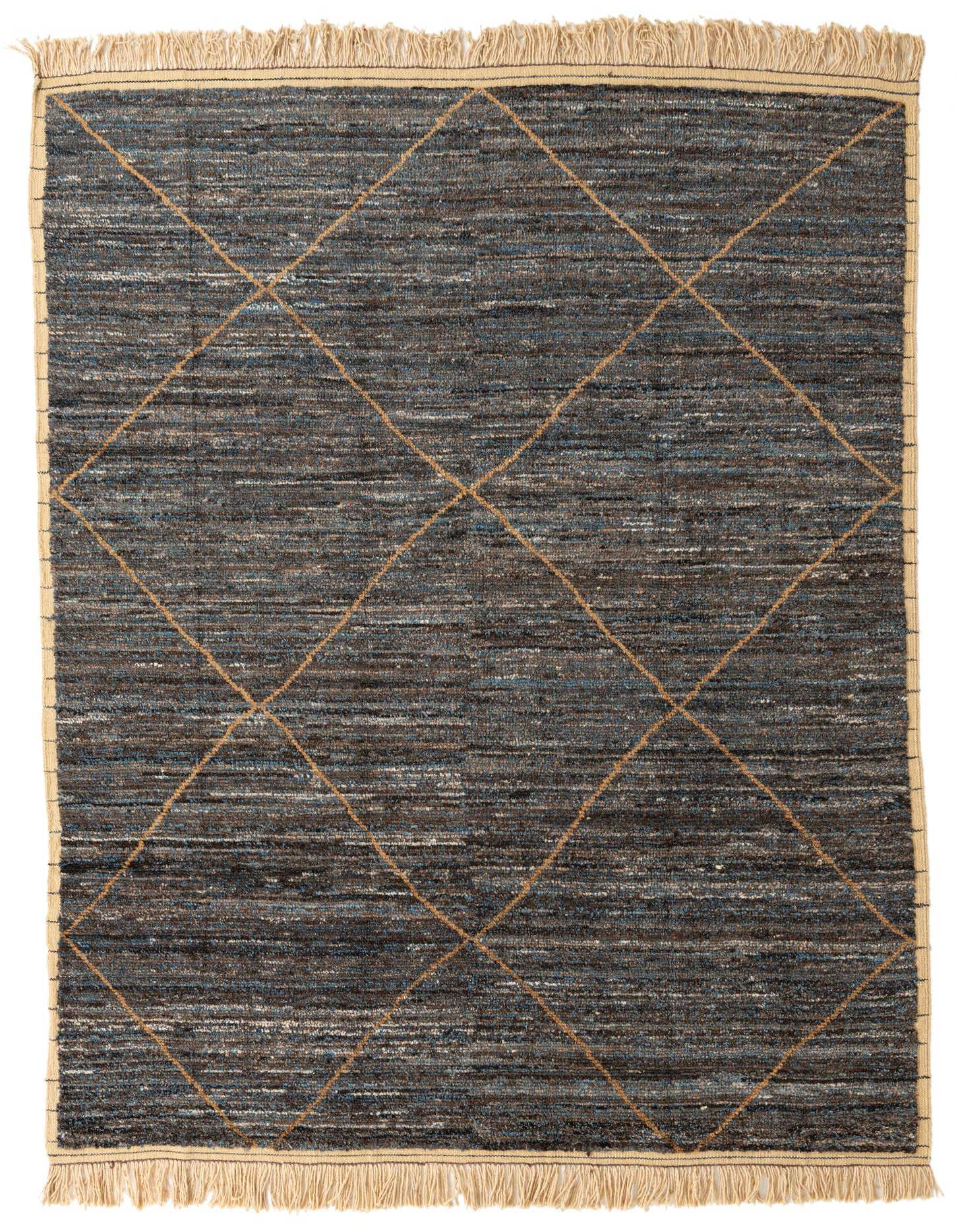 7' 10 x 10' 6 Hand Knotted Moroccan Wool Rug